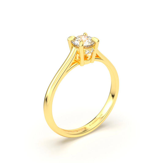 ADALET ANILLO DE COMPROMISO ORO 18K - JOYERIA MARCVS
