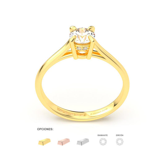 ADALET ANILLO DE COMPROMISO ORO 18K - JOYERIA MARCVS