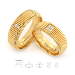ASHTON ANILLOS DE BODA ORO AMARILLO 18K - JOYERIA MARCVS ASHTON ANILLOS DE BODA ORO AMARILLO 18K - JOYERIA MARCVS