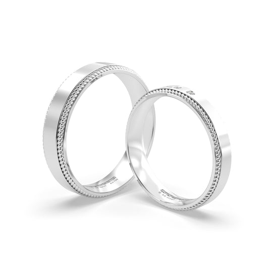 BONNIE ANILLOS DE BODA ORO BLANCO 18K - JOYERIA MARCVS