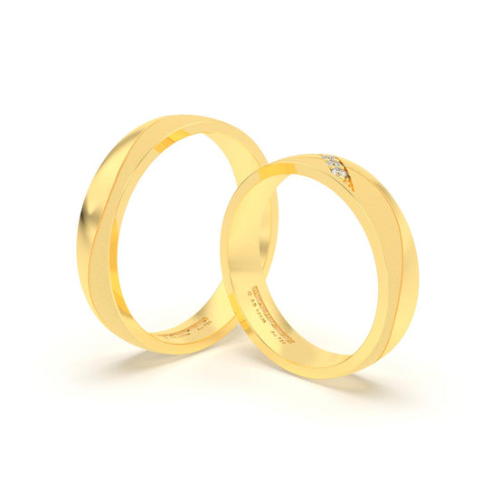CELYSE ANILLOS DE BODA ORO AMARILLO 18K - JOYERIA MARCVS
