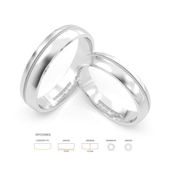 JOSIANE WEDDING RINGS 18K YELLOW GOLD - MARCVS JOYEROS JOSIANE WEDDING RINGS 18K YELLOW GOLD - MARCVS JOYEROS