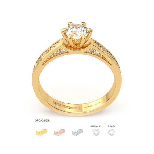 DARCY ANILLO DE COMPROMISO ORO 18K - JOYERIA MARCVS