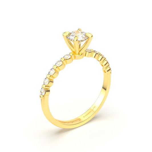 DAYNA ANILLO DE COMPROMISO ORO 18K - JOYERIA MARCVS