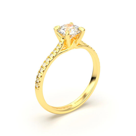 DELANCY LUM ANILLO DE COMPROMISO ORO 18K - JOYERIA MARCVS