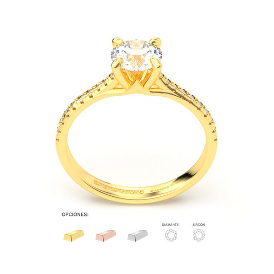 DELANCY LUM ANILLO DE COMPROMISO ORO 18K - JOYERIA MARCVS