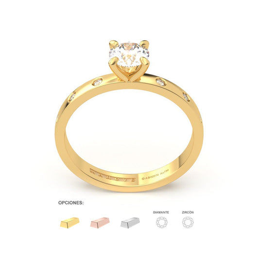DENAYE ANILLO DE COMPROMISO ORO 18K - JOYERIA MARCVS