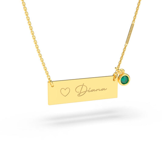 DIJE BARRA ORO 18K  - JOYERIA MARCVS