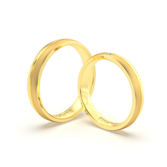 DIMITY ANILLOS DE BODA ORO AMARILLO 18K - JOYERIA MARCVS