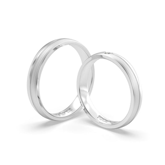 DIMITY ANILLOS DE BODA ORO BLANCO 18K - JOYERIA MARCVS