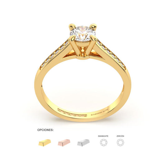 GIE ANILLO DE COMPROMISO ORO 18K - JOYERIA MARCVS