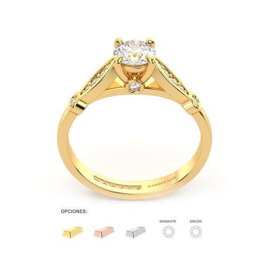 JARLI ANILLO DE COMPROMISO ORO 18K - JOYERIA MARCVS