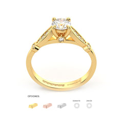 JARLI ANILLO DE COMPROMISO ORO 18K - JOYERIA MARCVS JARLI ANILLO DE COMPROMISO ORO 18K - JOYERIA MARCVS