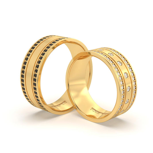 KAIYA ANILLOS DE BODA ORO AMARILLO 18K - JOYERIA MARCVS
