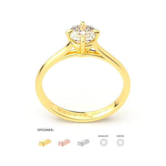 KIARA ANILLO DE COMPROMISO ORO 18K - JOYERIA MARCVS