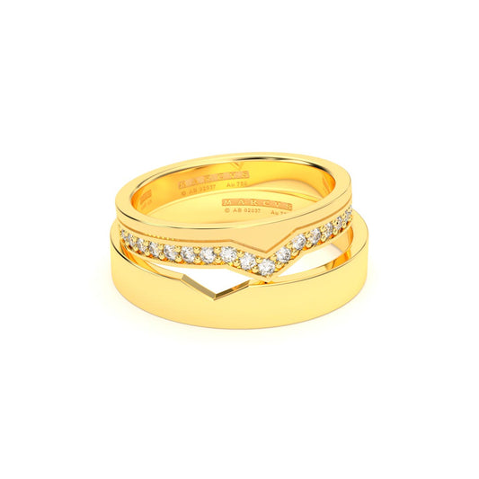 KOORI ANILLOS DE BODA ORO AMARILLO 18K - JOYERIA MARCVS