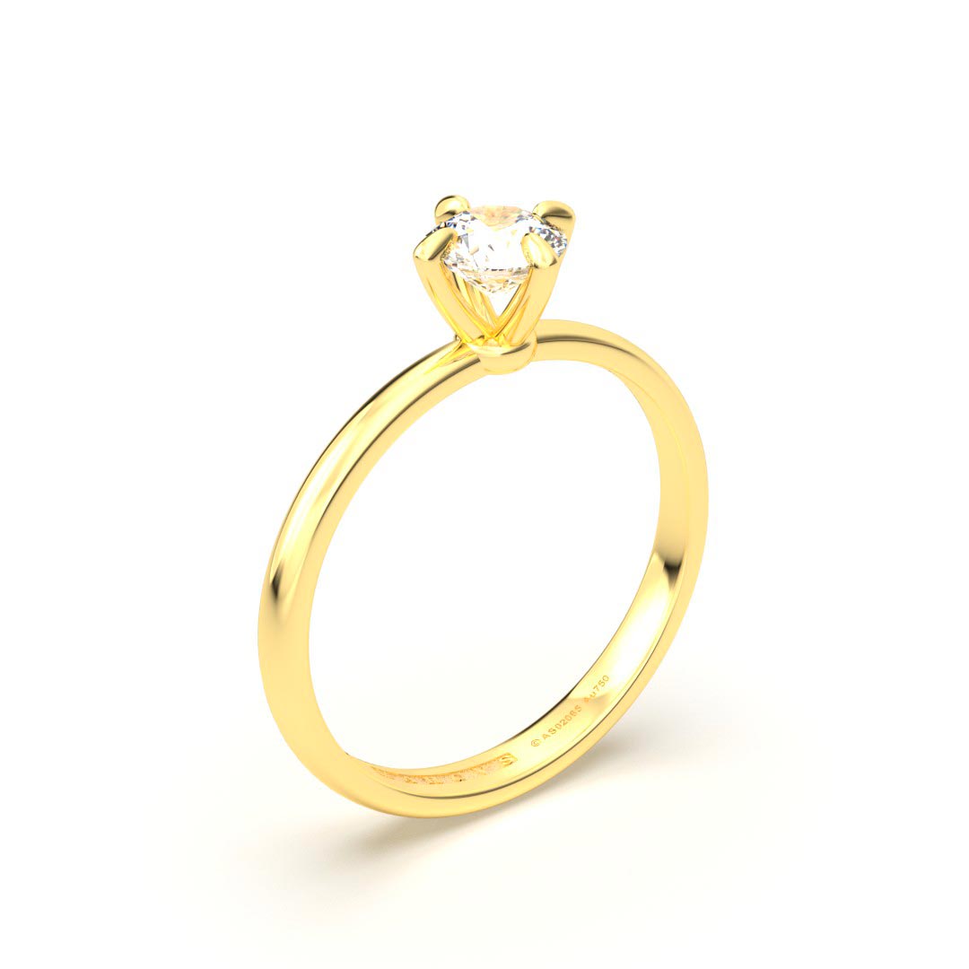 FANNY ENGAGEMENT RING 18K GOLD - MARCVS JOYEROS