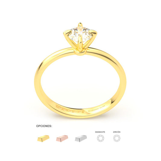 MERINDAH ANILLO DE COMPROMISO ORO 18K - JOYERIA MARCVS