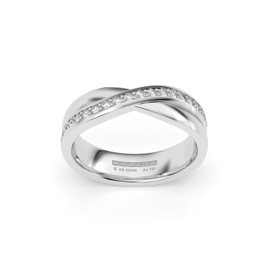 RENAUD ANILLOS DE BODA ORO BLANCO 18K - JOYERIA MARCVS