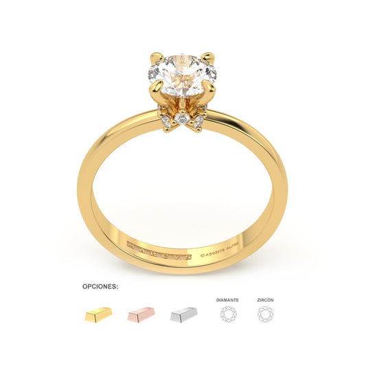 RILEY ANILLO DE COMPROMISO ORO 18K - JOYERIA MARCVS