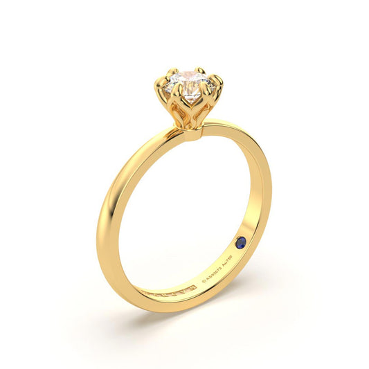 TAU ANILLO DE COMPROMISO ORO 18K - JOYERIA MARCVS