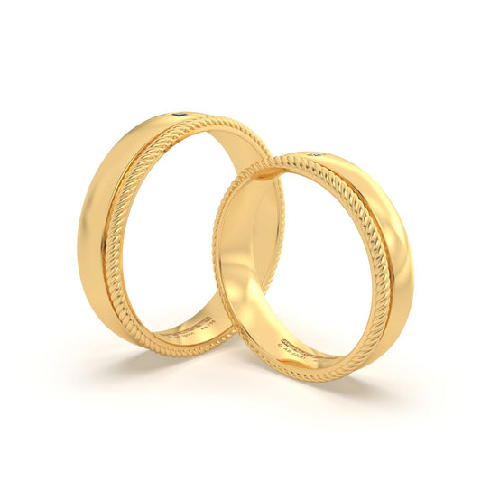 TIDAM ANILLOS DE BODA ORO AMARILLO 18K - JOYERIA MARCVS