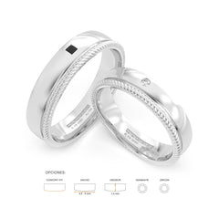 TIDAM ANILLOS DE BODA ORO BLANCO 18K - JOYERIA MARCVS TIDAM ANILLOS DE BODA ORO BLANCO 18K - JOYERIA MARCVS