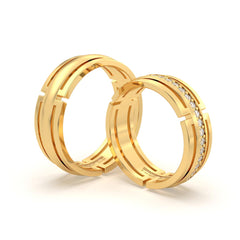WARU ANILLOS DE BODA ORO AMARILLO 18K - JOYERIA MARCVS WARU ANILLOS DE BODA ORO AMARILLO 18K - JOYERIA MARCVS