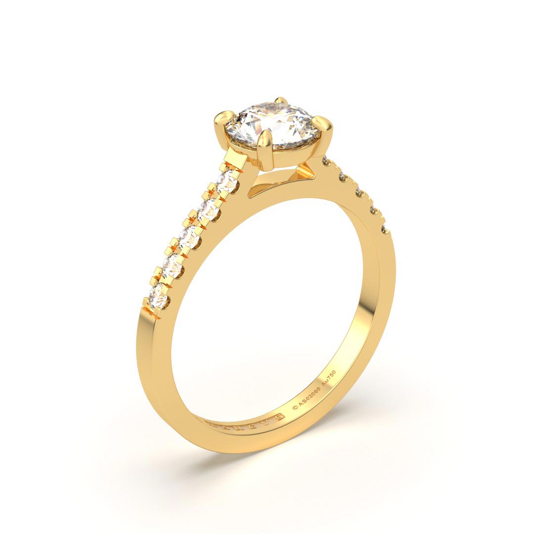 YILEEN ANILLO DE COMPROMISO ORO 18K - JOYERIA MARCVS