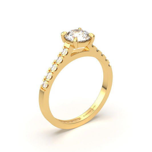 YILEEN ANILLO DE COMPROMISO ORO 18K - JOYERIA MARCVS
