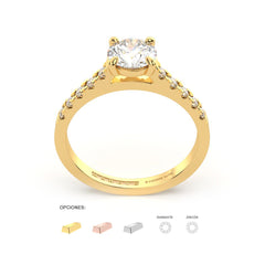 YILEEN ANILLO DE COMPROMISO ORO 18K - JOYERIA MARCVS YILEEN ANILLO DE COMPROMISO ORO 18K - JOYERIA MARCVS