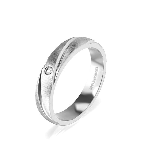 ASTRID WEDDING RINGS 18K WHITE GOLD - MARCVS JOYEROS