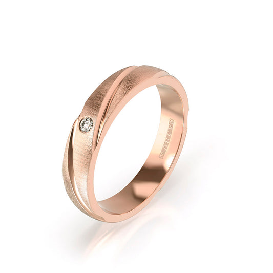 ASTRID WEDDING RINGS 18K ROSE GOLD - MARCVS JOYEROS