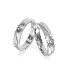 ASTRID WEDDING RINGS 18K WHITE GOLD - MARCVS JOYEROS ASTRID WEDDING RINGS 18K WHITE GOLD - MARCVS JOYEROS