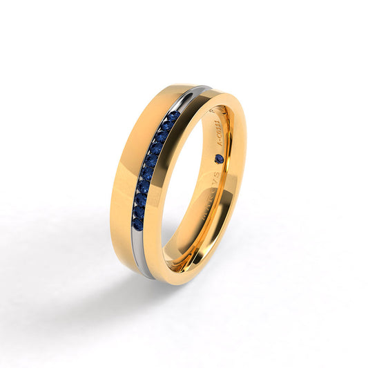 EASTON WEDDING RINGS 18K YELLOW GOLD - MARCVS JOYEROS