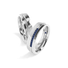 EASTON WEDDING RINGS 18K WHITE GOLD - MARCVS JOYEROS EASTON WEDDING RINGS 18K WHITE GOLD - MARCVS JOYEROS
