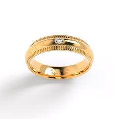 DARIUS WEDDING RINGS 18K YELLOW GOLD - MARCVS JOYEROS DARIUS WEDDING RINGS 18K YELLOW GOLD - MARCVS JOYEROS