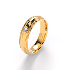 DARIUS WEDDING RINGS 18K YELLOW GOLD - MARCVS JOYEROS DARIUS WEDDING RINGS 18K YELLOW GOLD - MARCVS JOYEROS