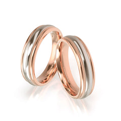 CLEO WEDDING RINGS 2 COLORS 18K GOLD - MARCVS JOYEROS CLEO WEDDING RINGS 2 COLORS 18K GOLD - MARCVS JOYEROS