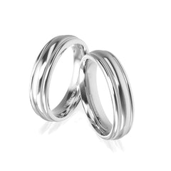 CLEO WEDDING RINGS 2 COLORS 18K GOLD - MARCVS JOYEROS CLEO WEDDING RINGS 2 COLORS 18K GOLD - MARCVS JOYEROS