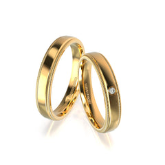 LARS WEDDING RINGS 18K YELLOW GOLD - MARCVS JOYEROS LARS WEDDING RINGS 18K YELLOW GOLD - MARCVS JOYEROS