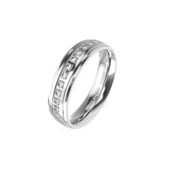 AUBREY WEDDING RINGS 18K WHITE GOLD - MARCVS JOYEROS AUBREY WEDDING RINGS 18K WHITE GOLD - MARCVS JOYEROS