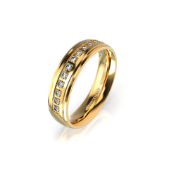 AUBREY WEDDING RINGS 18K YELLOW GOLD - MARCVS JOYEROS AUBREY WEDDING RINGS 18K YELLOW GOLD - MARCVS JOYEROS