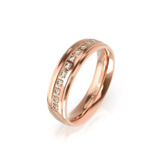 AUBREY WEDDING RINGS 18K ROSE GOLD - MARCVS JOYEROS AUBREY WEDDING RINGS 18K ROSE GOLD - MARCVS JOYEROS
