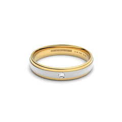 ALIZÉE DUO WEDDING RINGS 18K YELLOW GOLD - MARCVS JOYEROS ALIZÉE DUO WEDDING RINGS 18K YELLOW GOLD - MARCVS JOYEROS