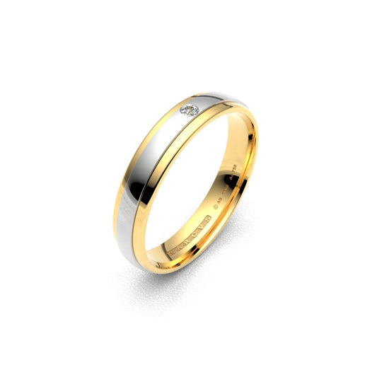 ALIZÉE DUO WEDDING RINGS 18K YELLOW GOLD - MARCVS JOYEROS