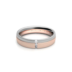 ELEA WEDDING RINGS 18K WHITE ROSE GOLD - MARCVS JOYEROS ELEA WEDDING RINGS 18K WHITE ROSE GOLD - MARCVS JOYEROS