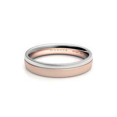 ELEA WEDDING RINGS 18K WHITE ROSE GOLD - MARCVS JOYEROS ELEA WEDDING RINGS 18K WHITE ROSE GOLD - MARCVS JOYEROS