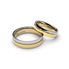 PIERRE WEDDING RINGS 18K YELLOW GOLD - MARCVS JOYEROS PIERRE WEDDING RINGS 18K YELLOW GOLD - MARCVS JOYEROS