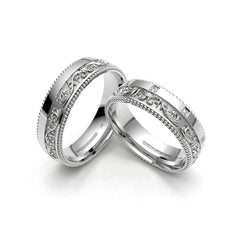 CHIQUITANO WEDDING RINGS 18K WHITE GOLD - MARCVS JOYEROS CHIQUITANO WEDDING RINGS 18K WHITE GOLD - MARCVS JOYEROS